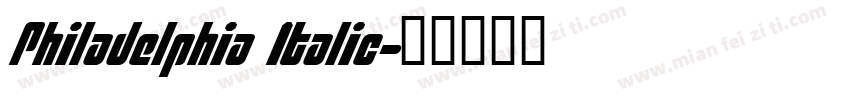 Philadelphia Italic字体转换